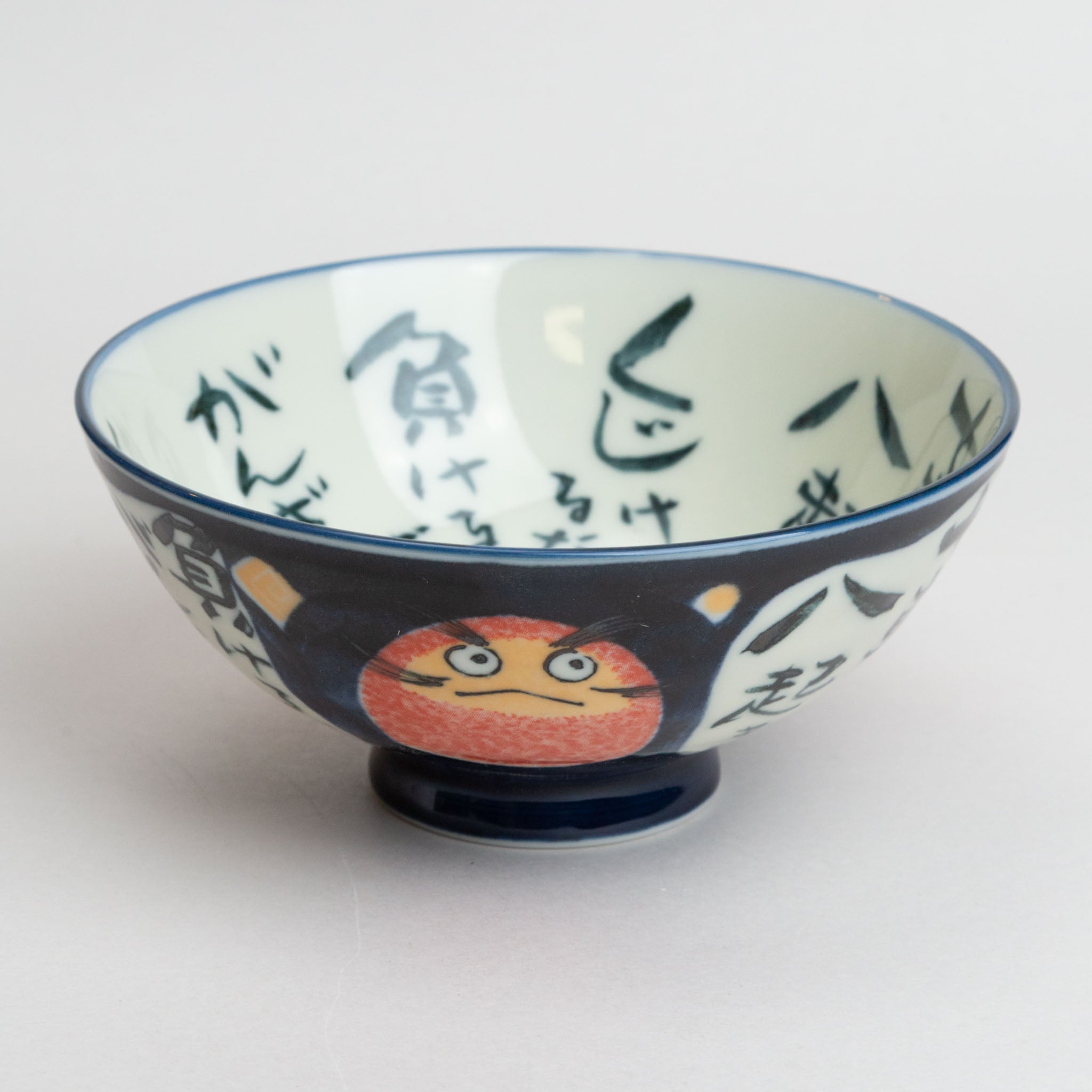 328-2752 Blue Daruma rice bowl XL