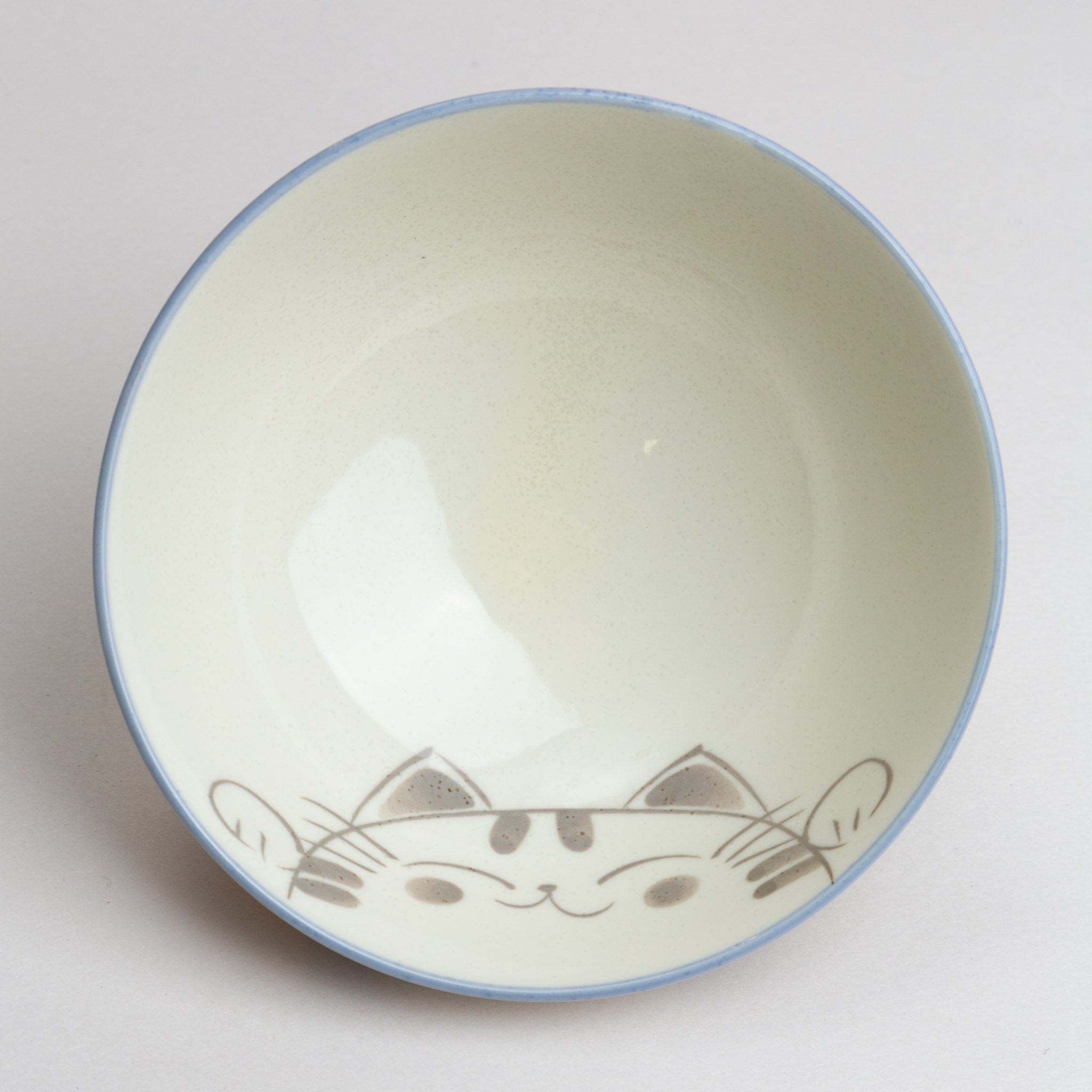 328-3497 Blue lucky cats rice bowl XL
