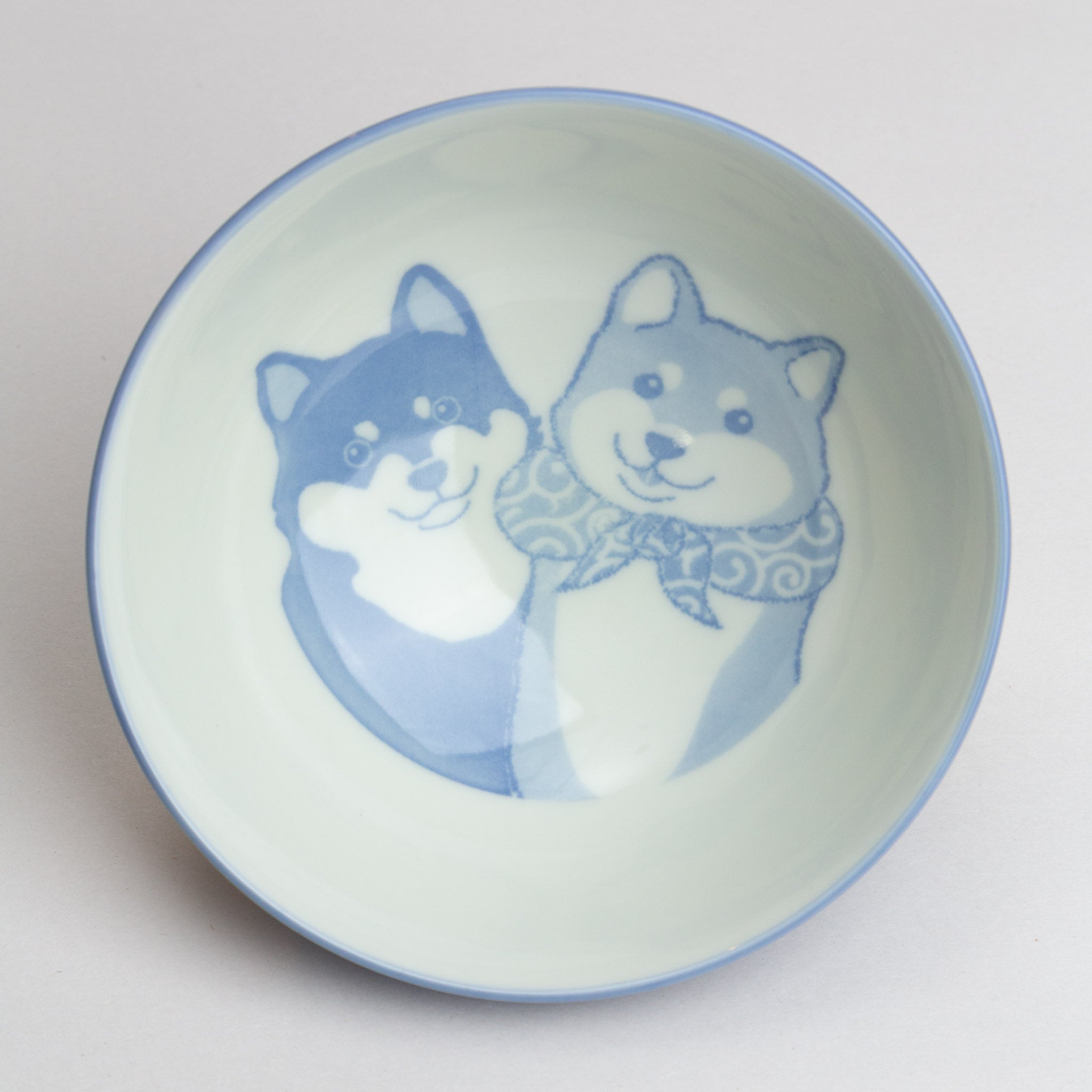328-5295 Blue shiba rice bowl