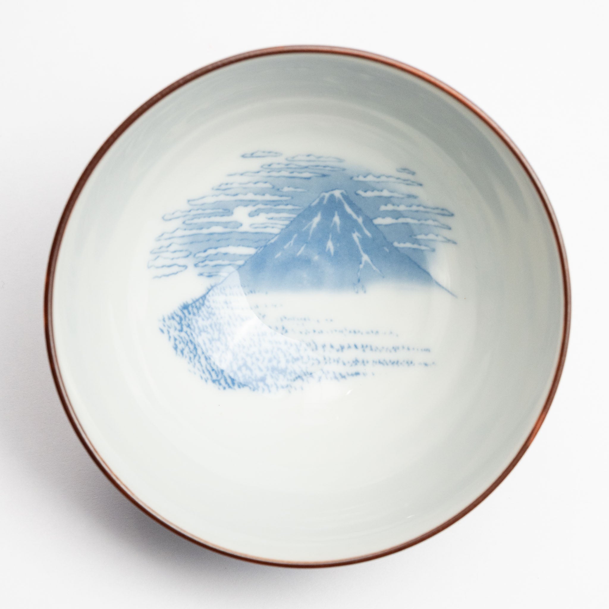 331-1752 Cat and Fuji rice bowl L