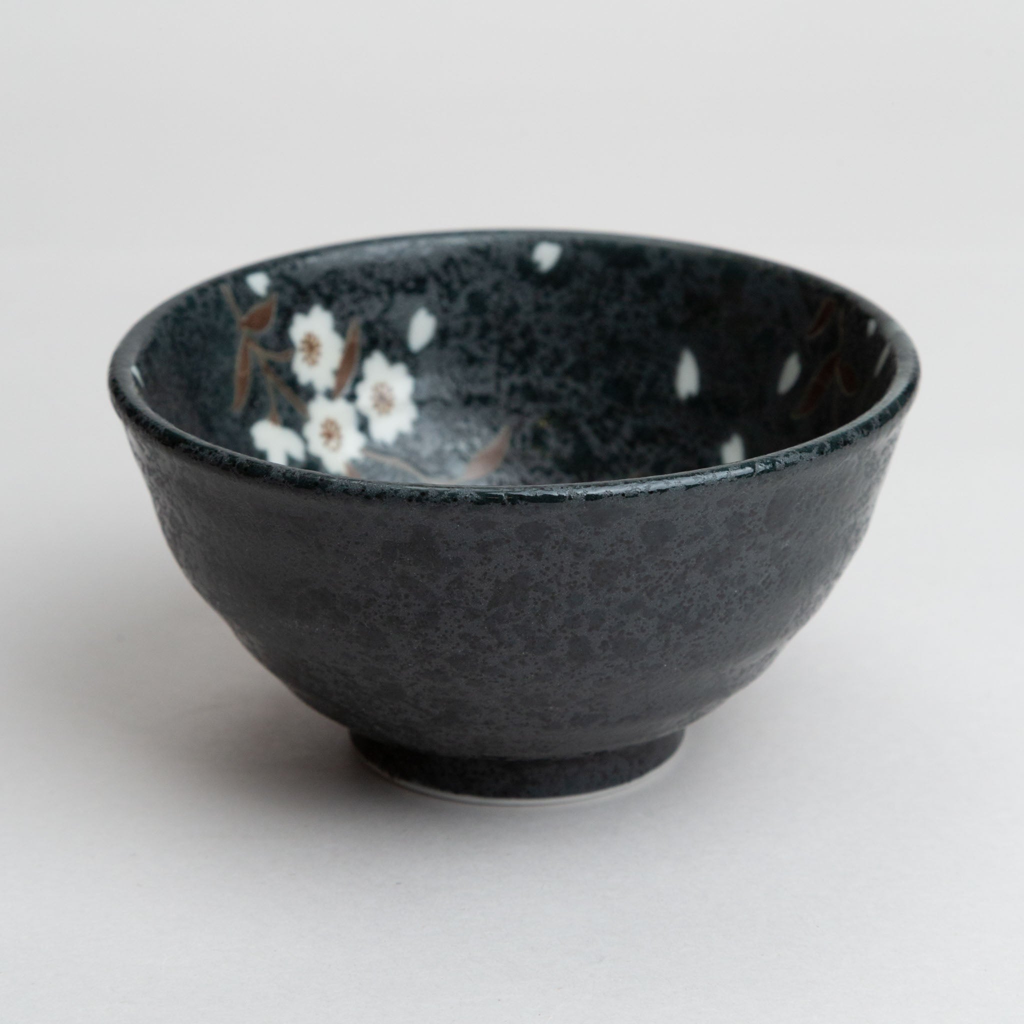 341-0404 Black sakura rice bowl
