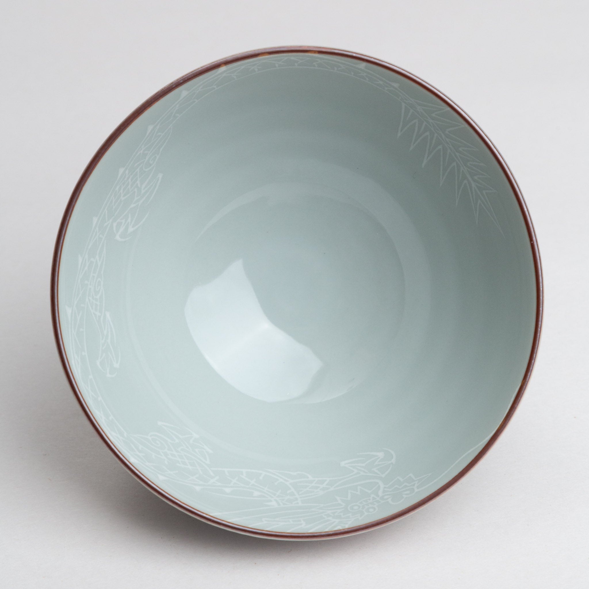341-0579 Luster dragon rice bowl