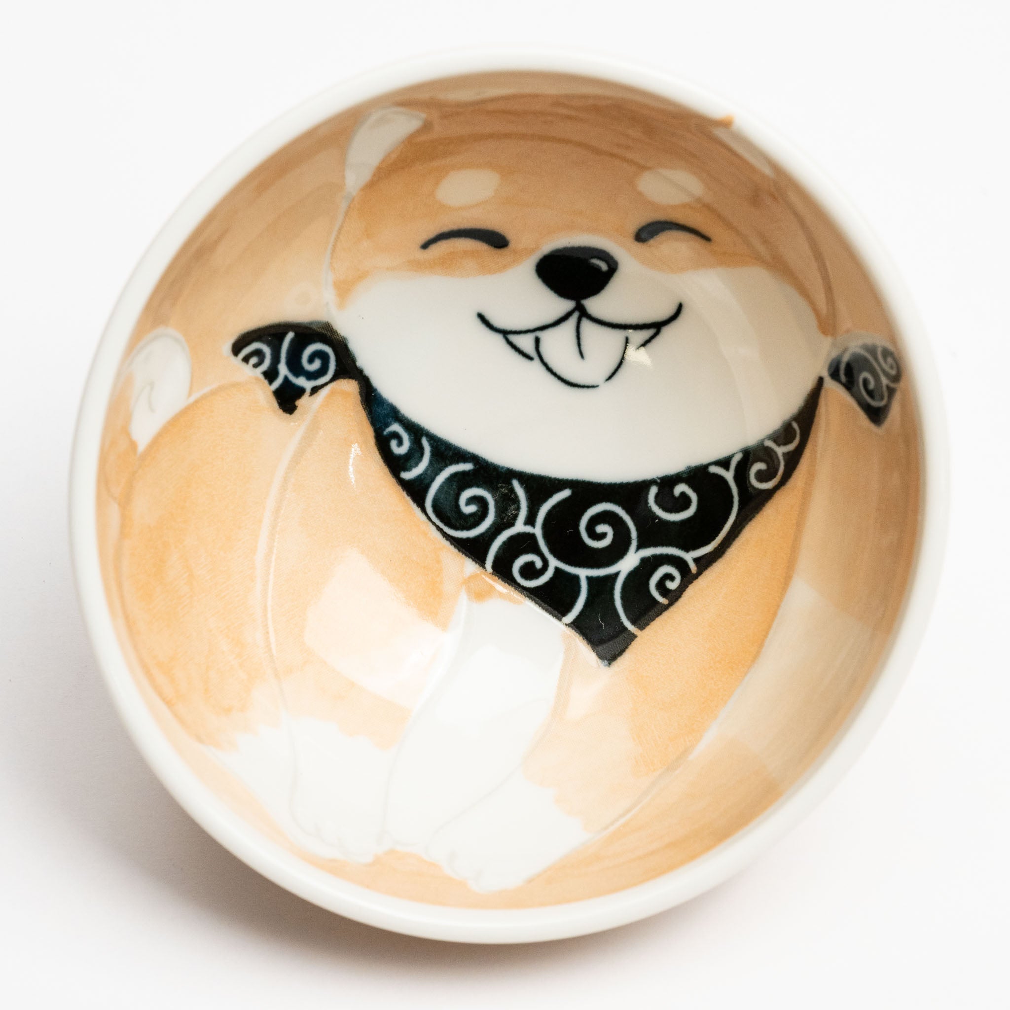 341-1814 Smiley dog rice bowl orange M