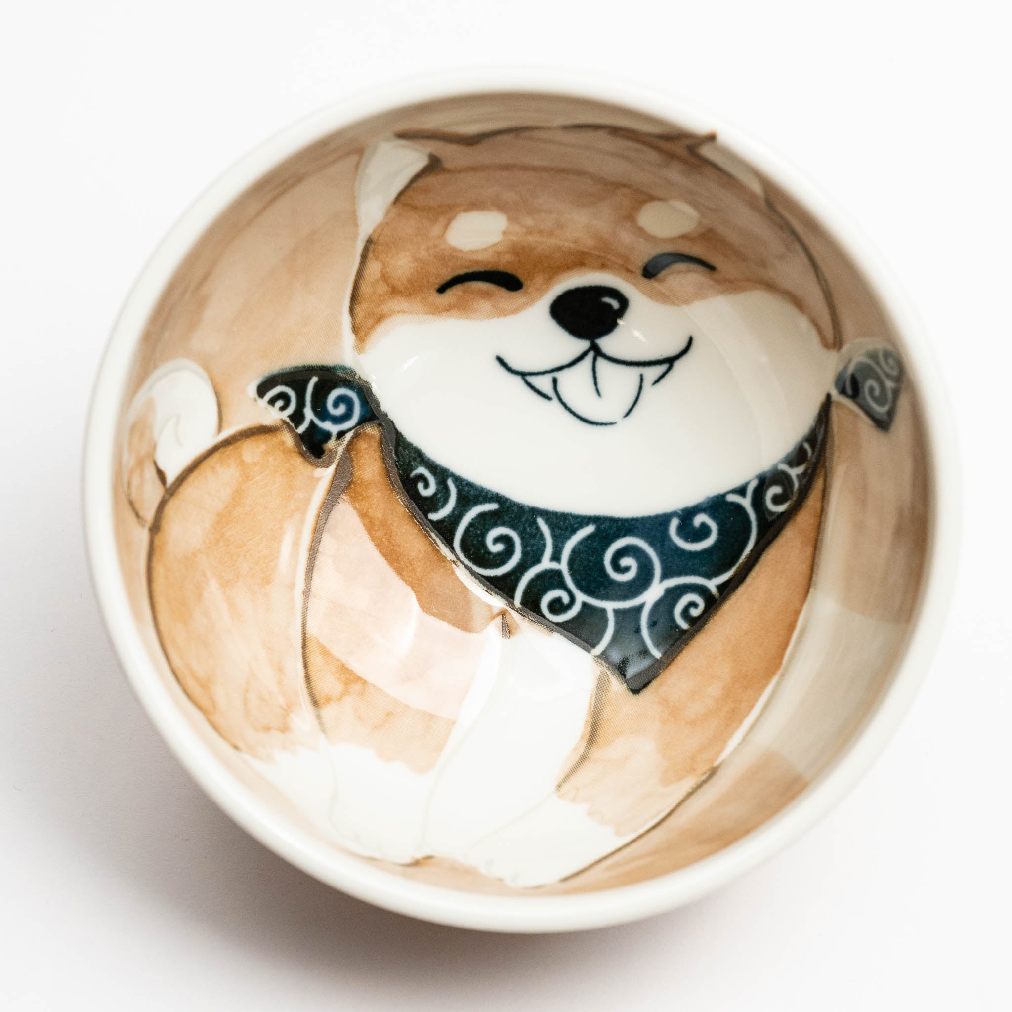 341-1815 Smily dog rice bowl brown M