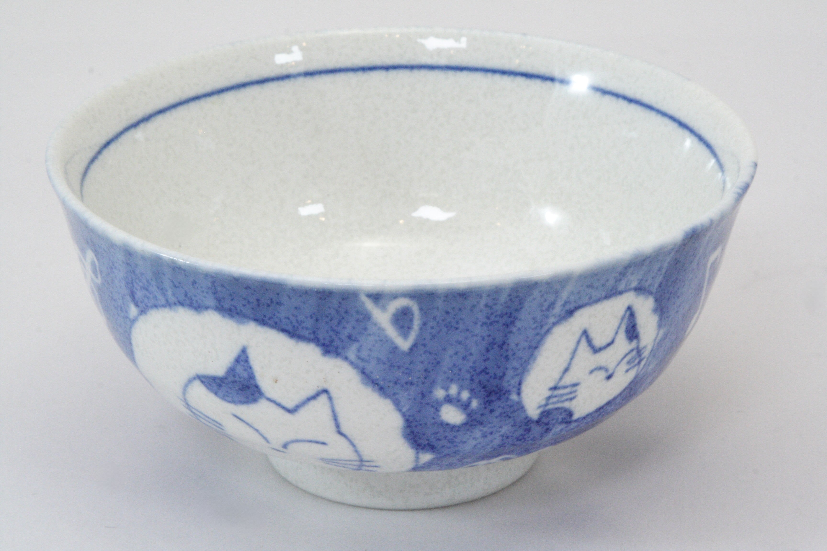 348-4880 Blue cat rice bowl
