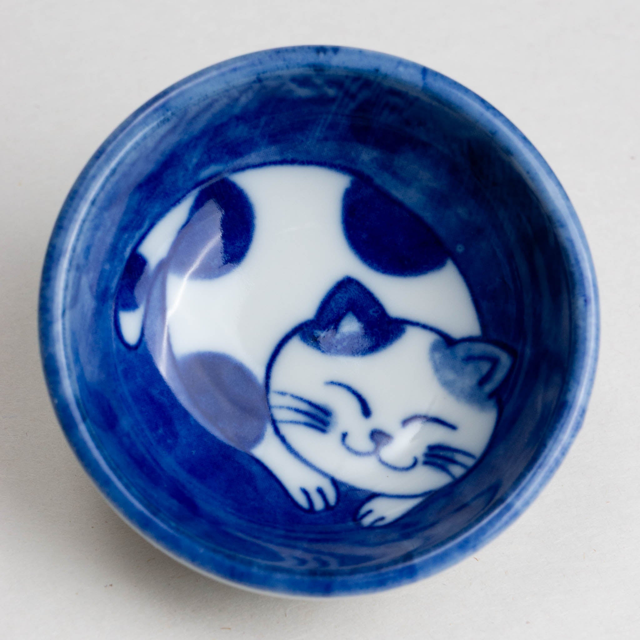 418-5518 Blue cat small ramekin