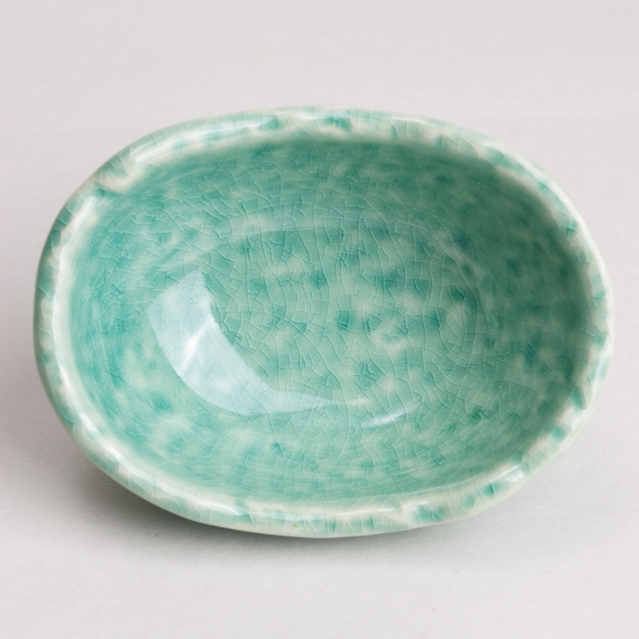 418-6137 Green oval ramekin