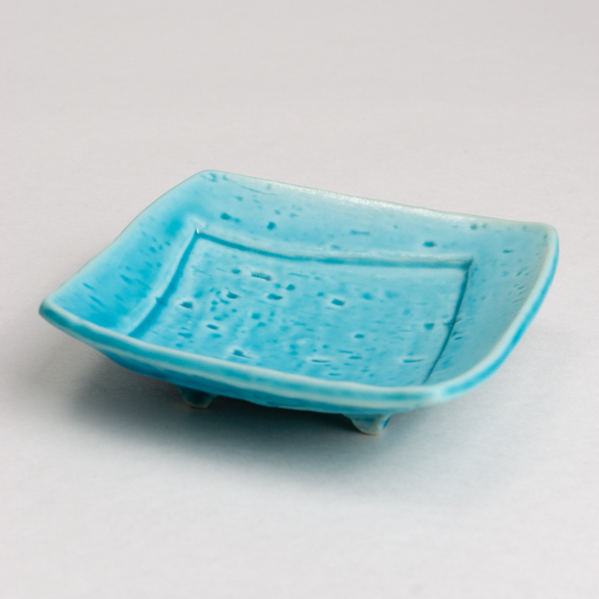 421-1125 Blue rec sauce dish