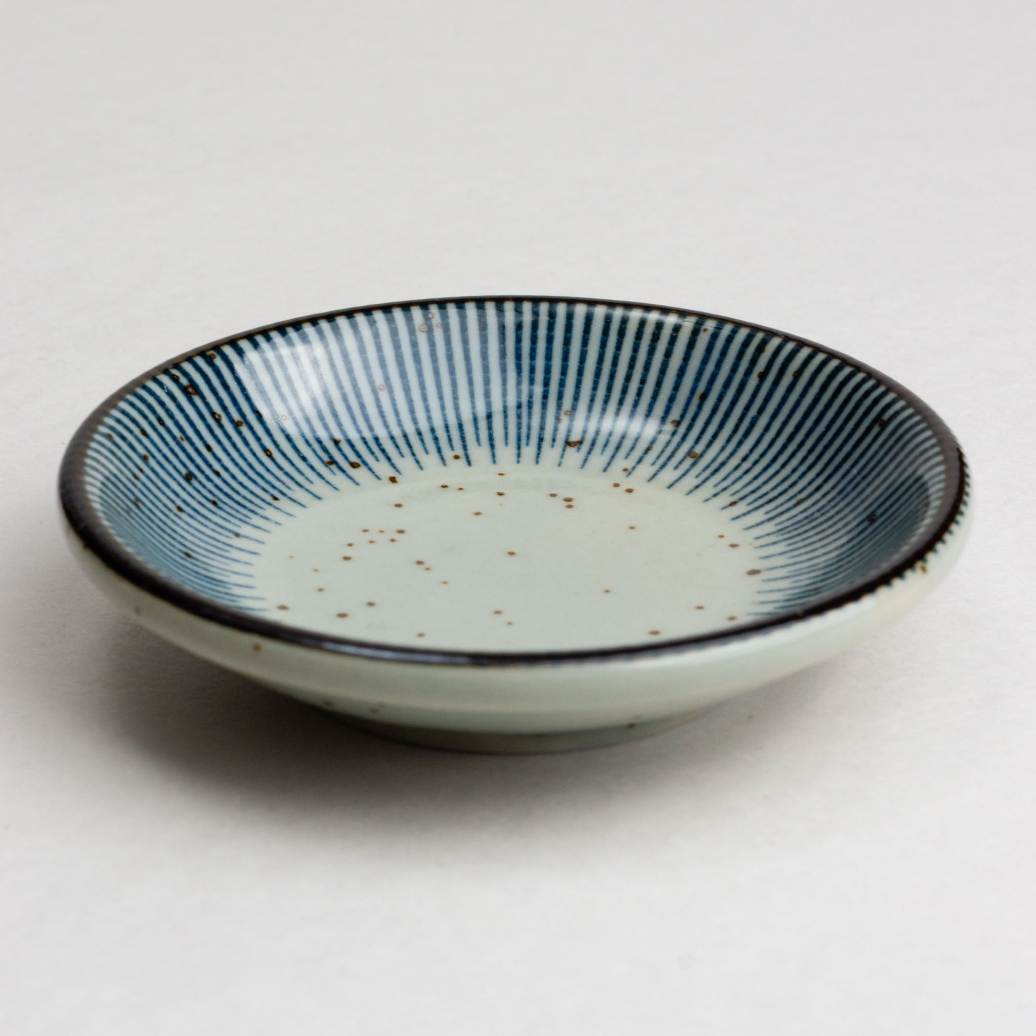 428-5050 Blue stripes sauce dish