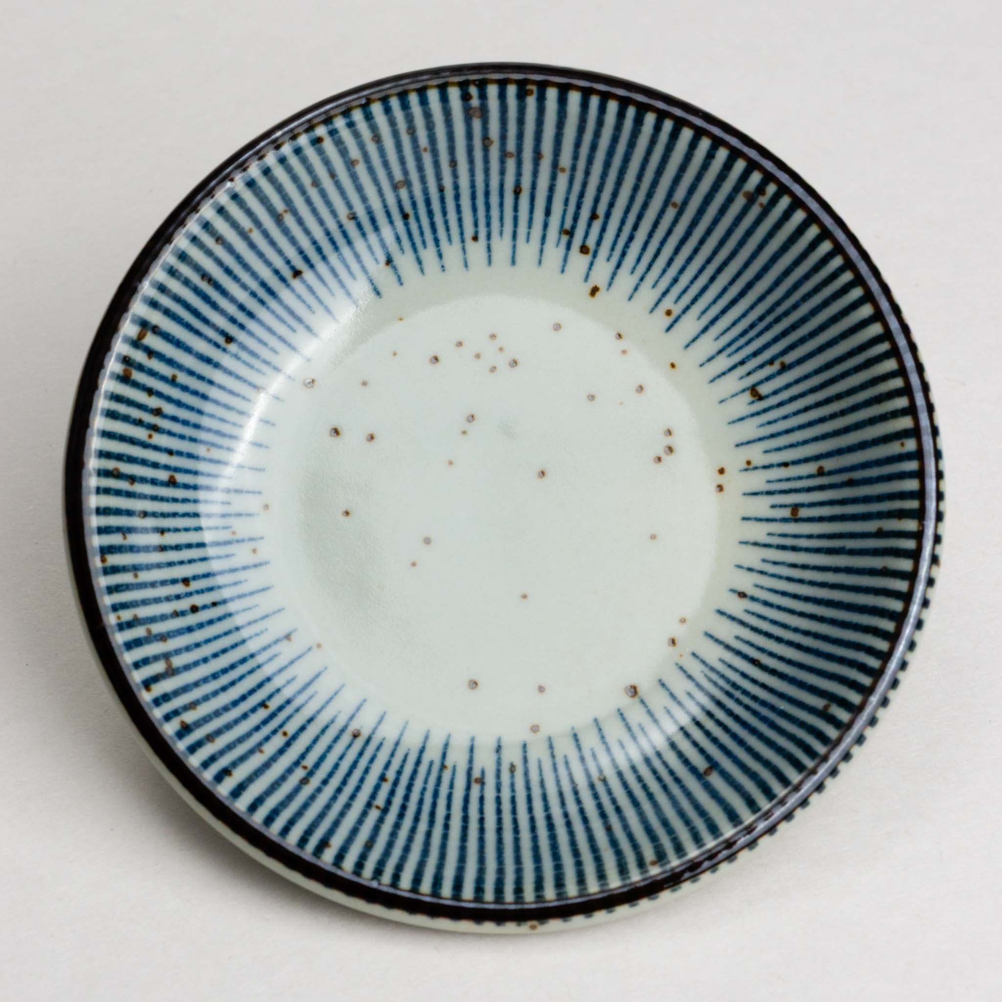 428-5050 Blue stripes sauce dish