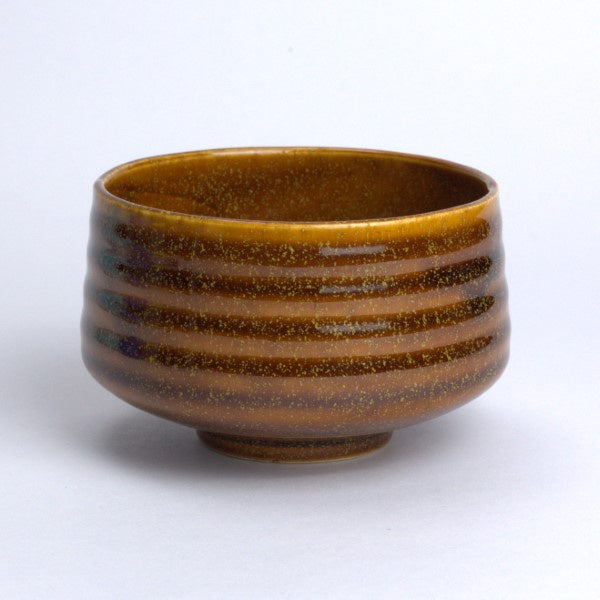 541-1967 Amber matcha bowl