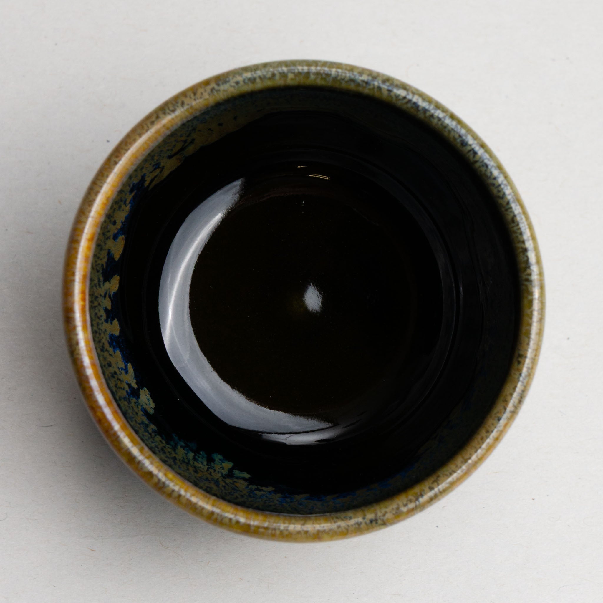 621-0771 Tenmoku blue sake cup