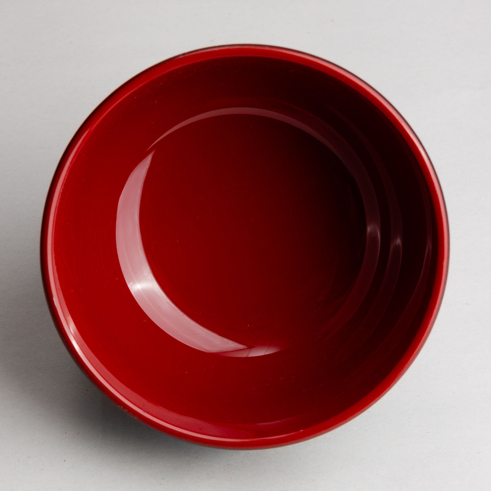 731-1537 Black and red miso soup bowl