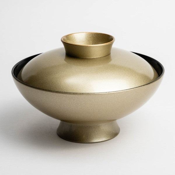 731-1547 White gold bowl w/lid