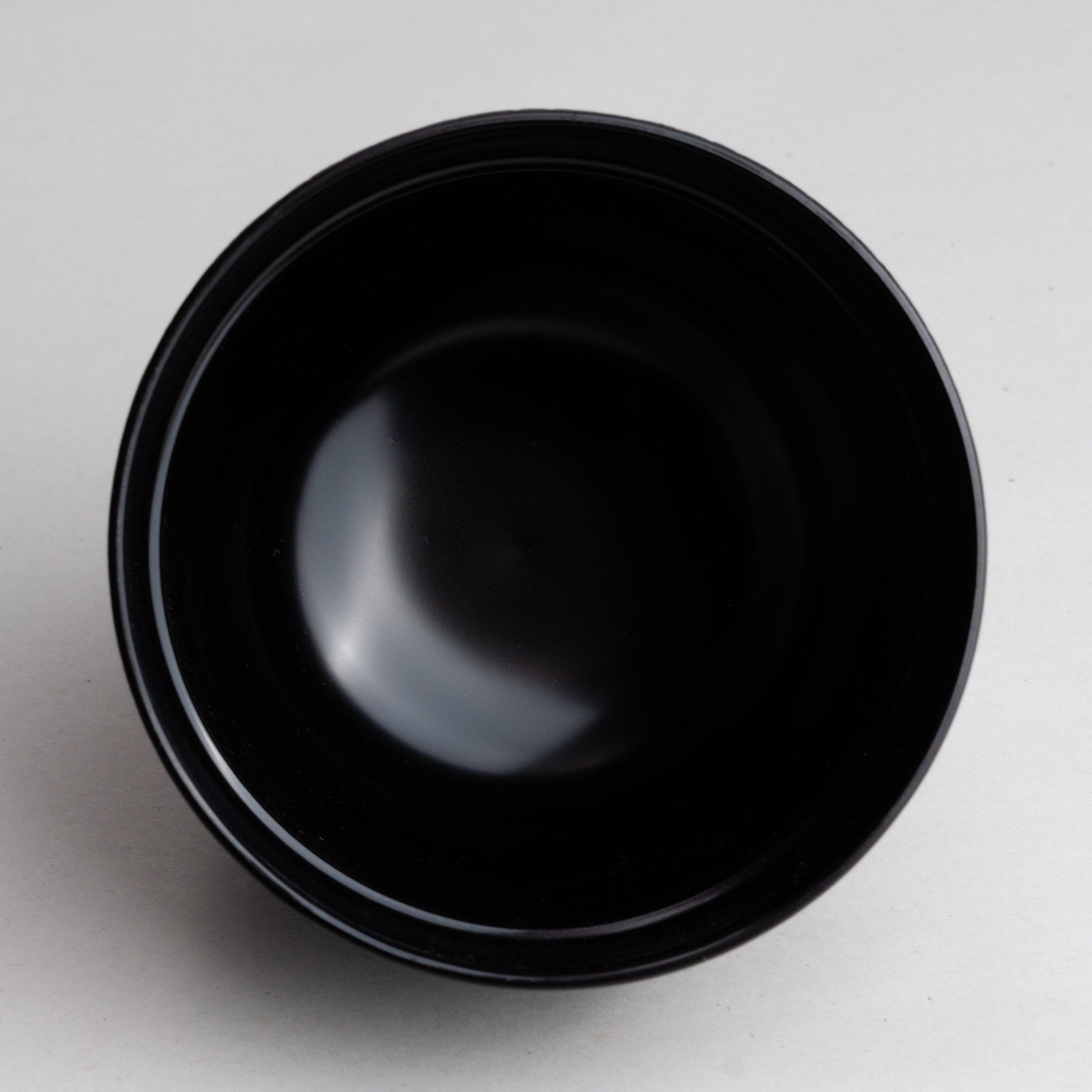 738-6129 Black miso bowl w/lid