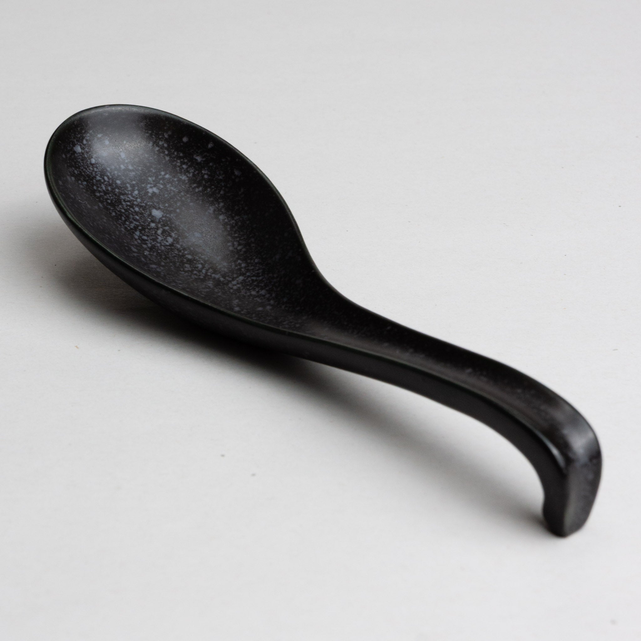 741-1140 Black ceramic spoon L