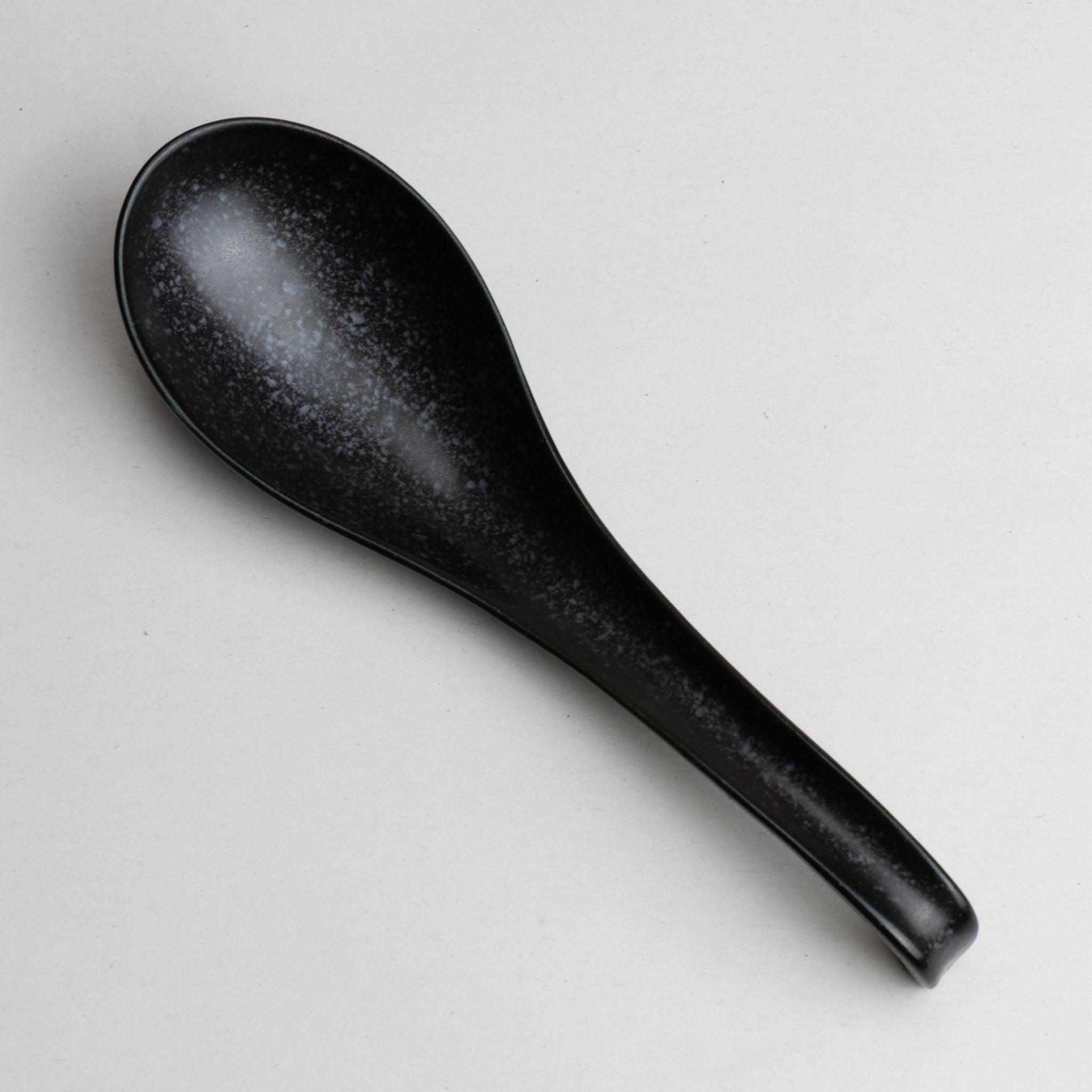 741-1140 Black ceramic spoon L