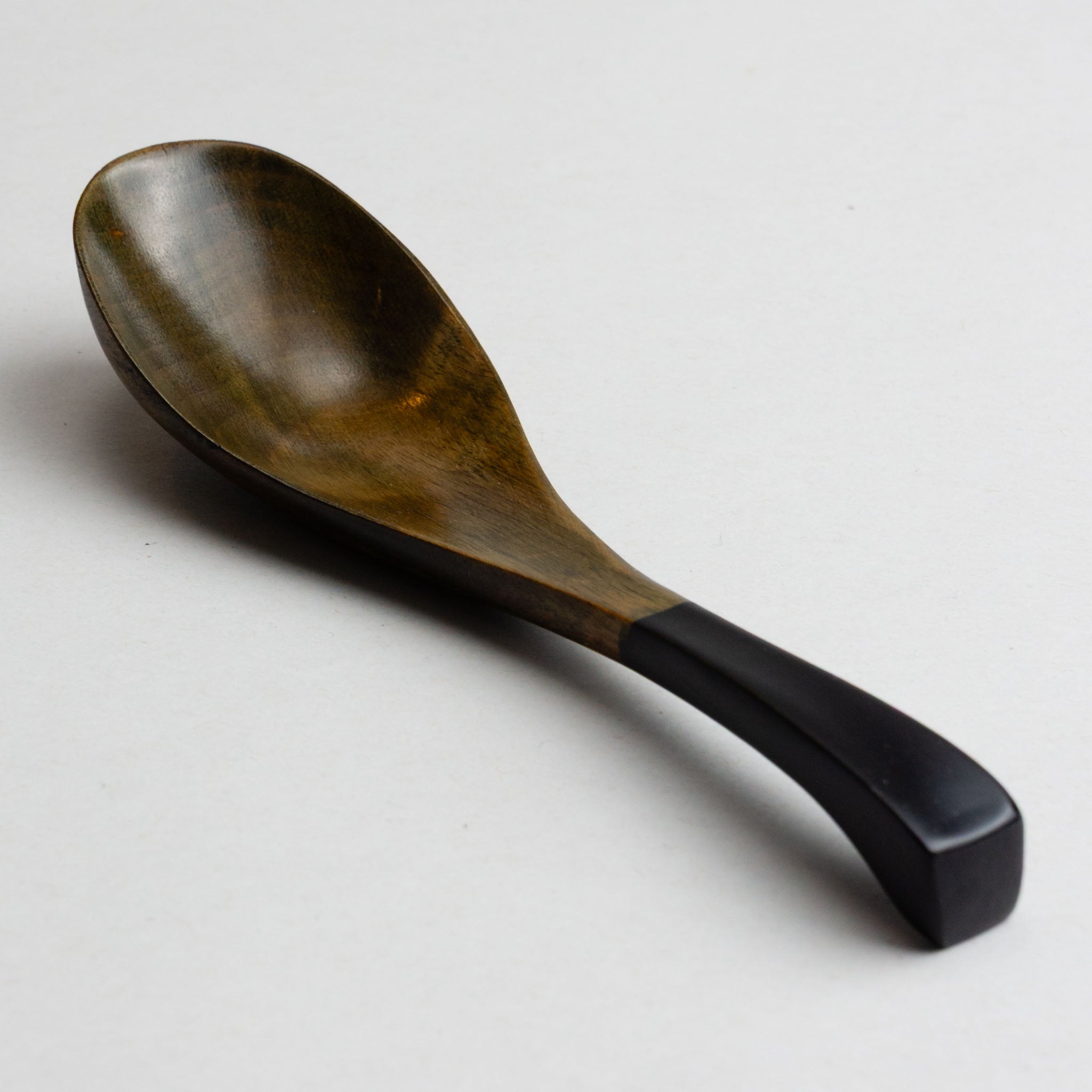 748-5506 Wooden spoon with half black handle