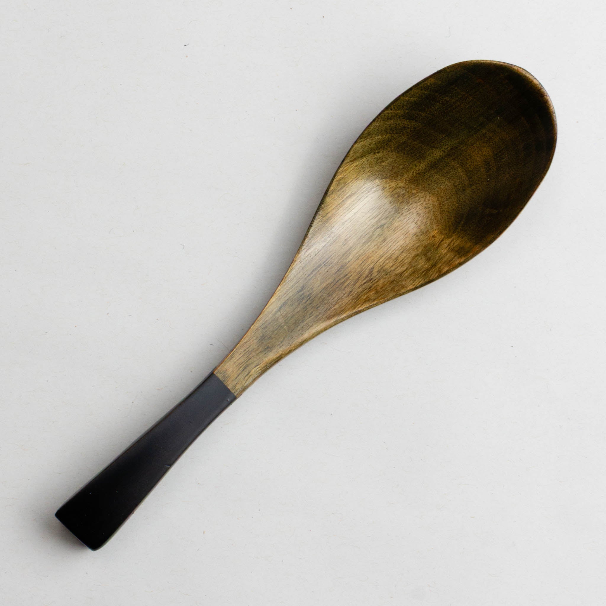 748-5506 Wooden spoon with half black handle