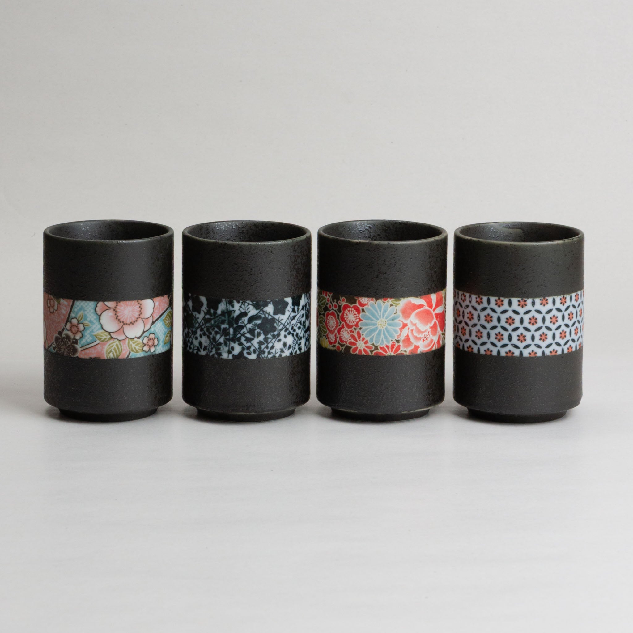 858-2717 Obi long teacup set of 4