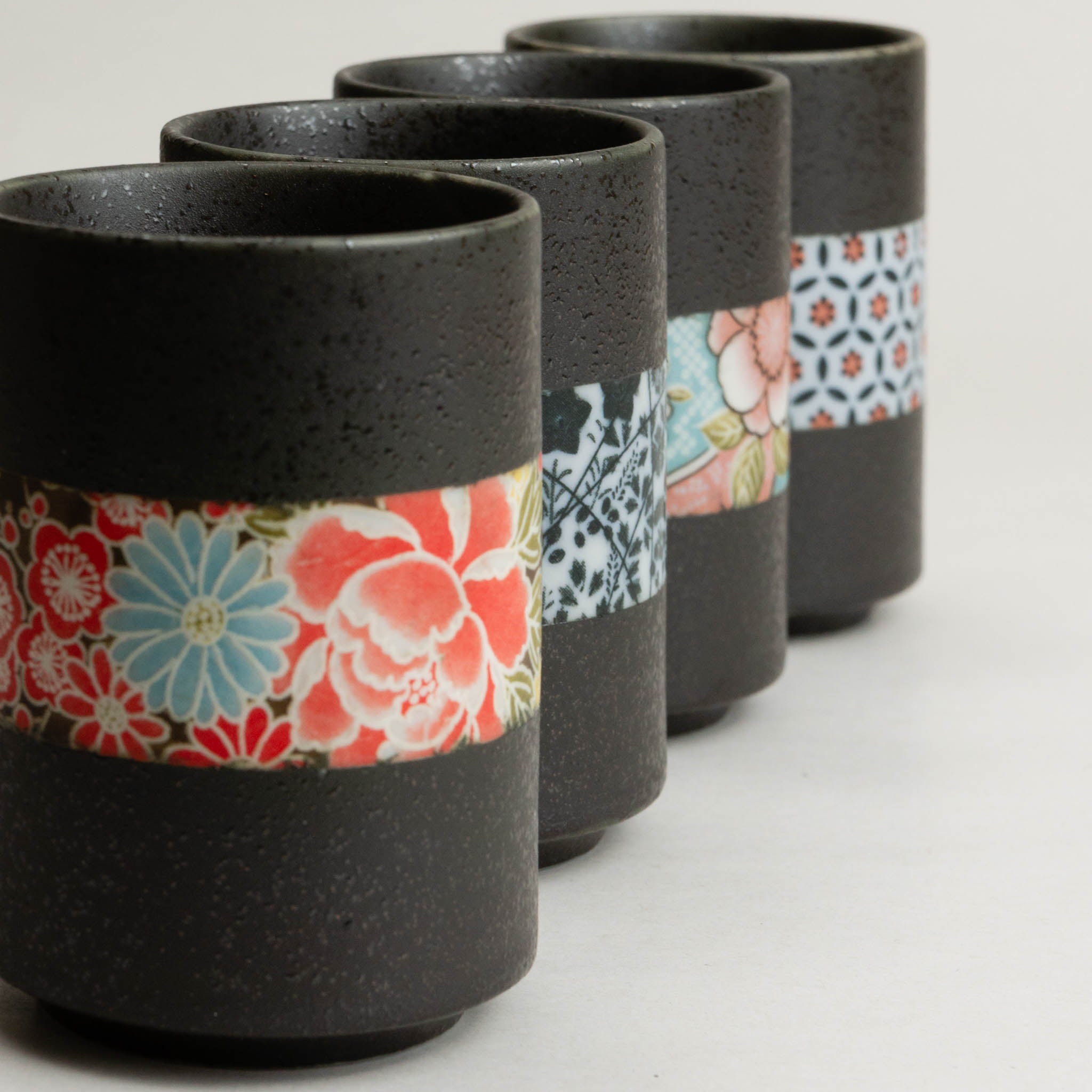 858-2717 Obi long teacup set of 4