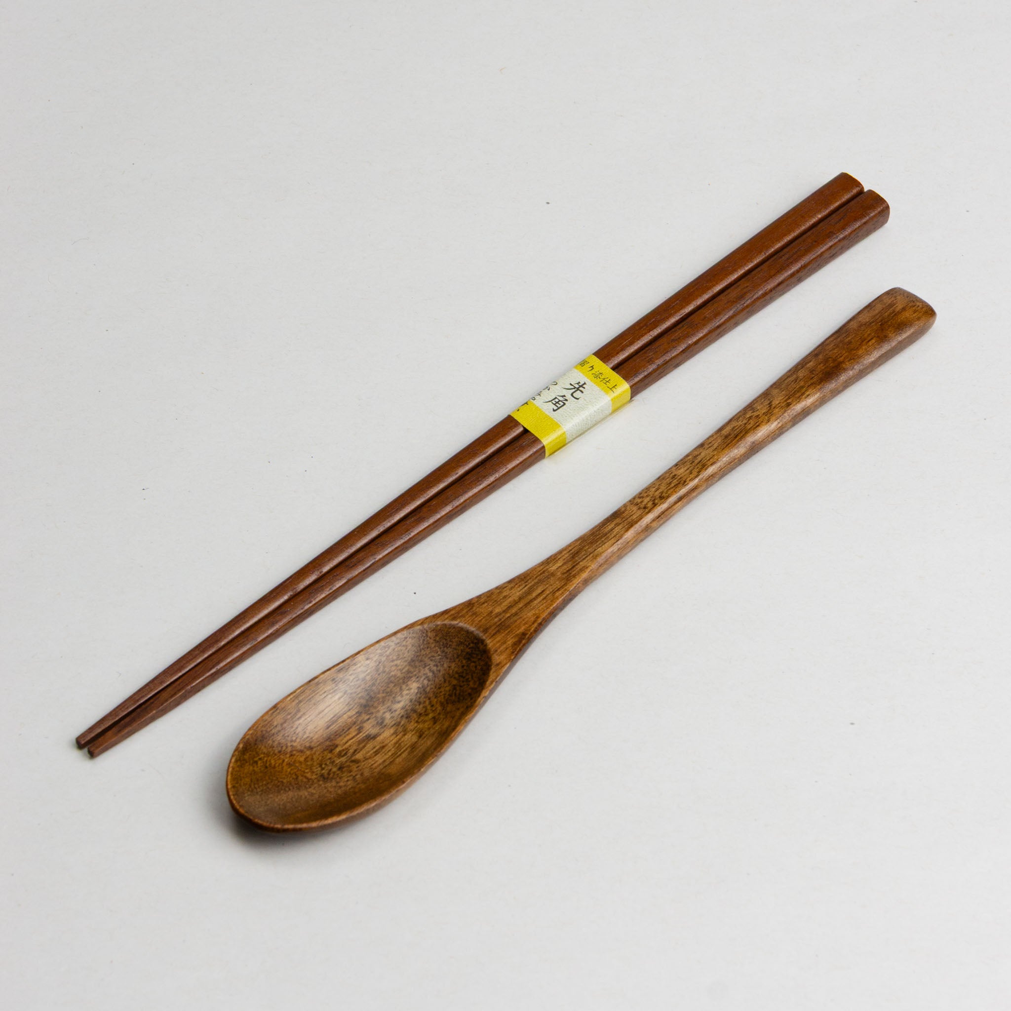 871-1176 Brown chopsticks & spoon set